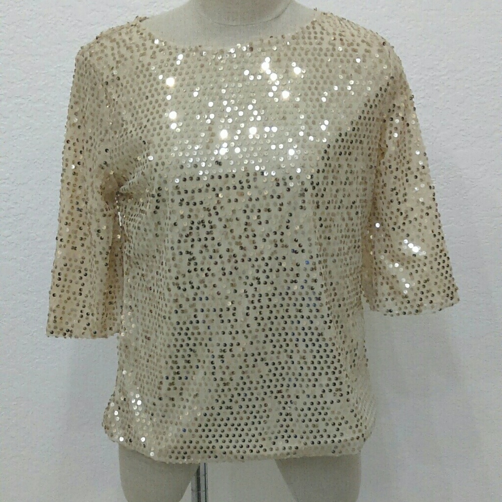 Sequined Cocktail Party Top